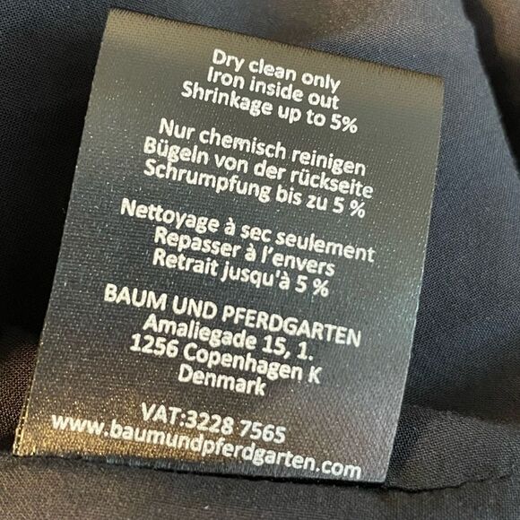 Baum Und Pferdgarten Dress Wrap-Effect Floral Print Georgette Mini Size 34 - Picture 12 of 13